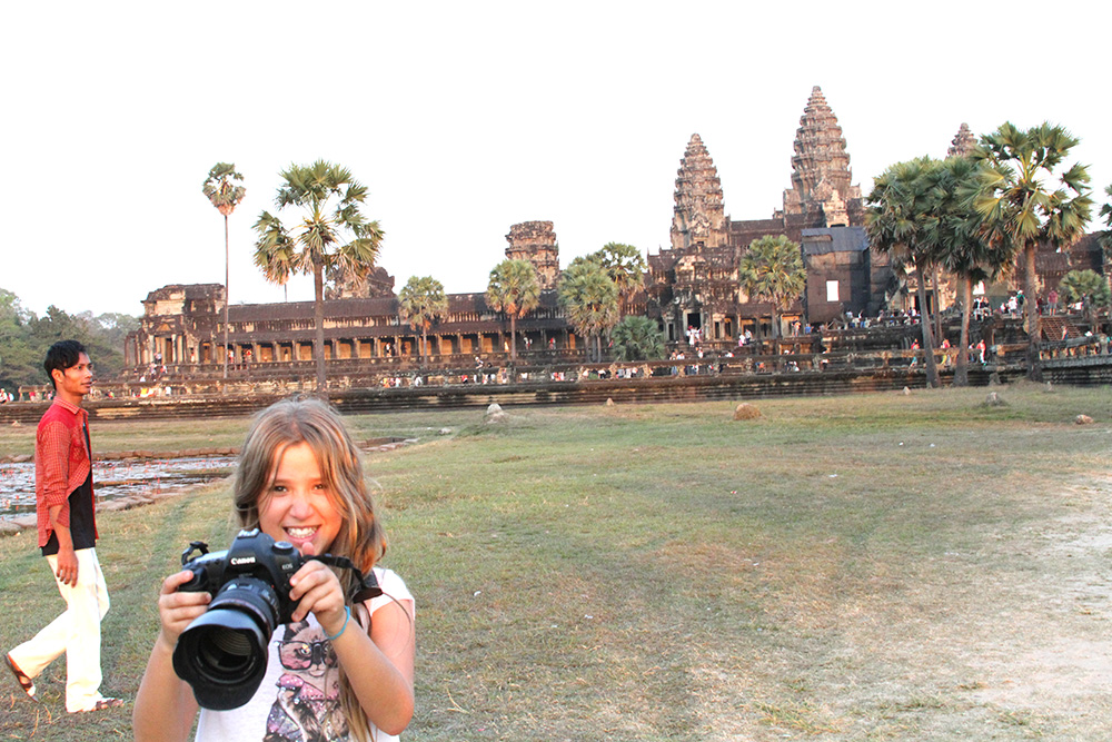 Angkor Wat: vendo o sol nascer fazendo um picnic