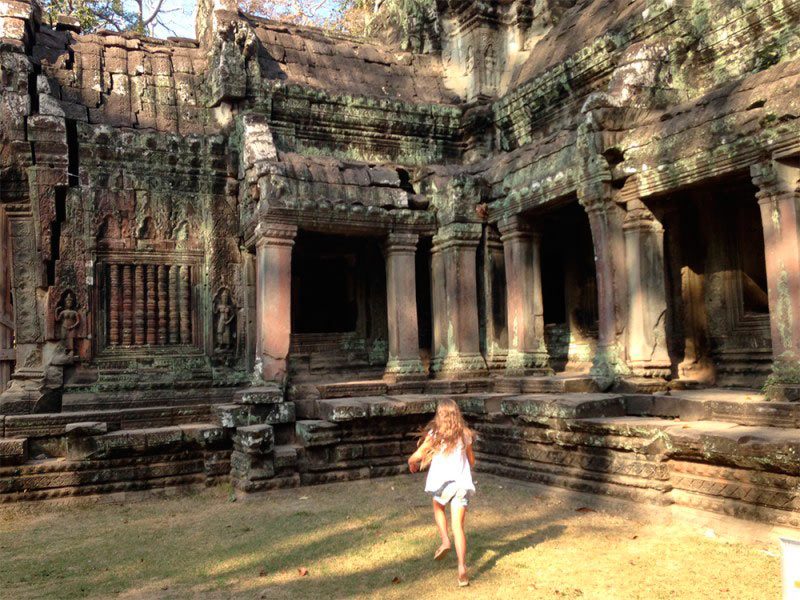 O complexo de ruínas de Angkor Wat, em Siem Reap, Camboja
