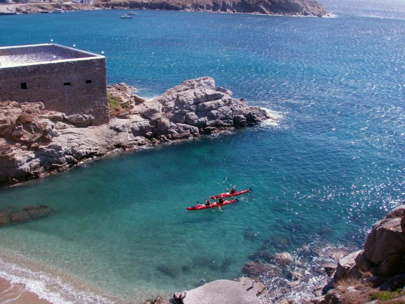 Passeio de kayak em Mykonos