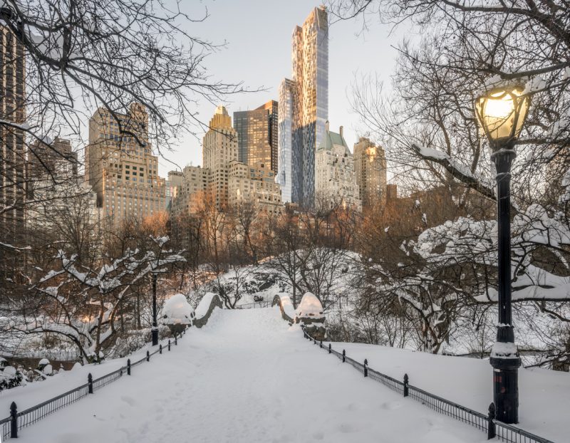 Férias de janeiro: Neve no Central Park em janeiro!