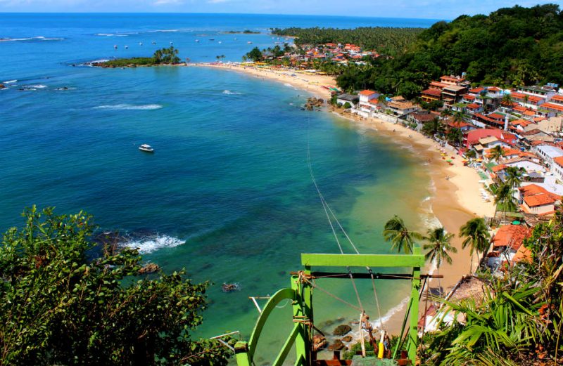 Para onde viajar em janeiro: Vista da praia de Morro de São Paulo. Para onde viajar em janeiro: Vista da praia de Morro de São Paulo.