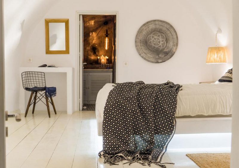 Onde ficar em Santorini: suite do Canva Hotel