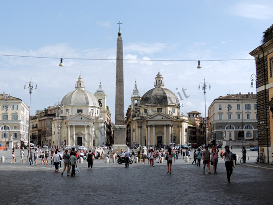 A linda Piazza del Popollo A linda Piazza del Popollo