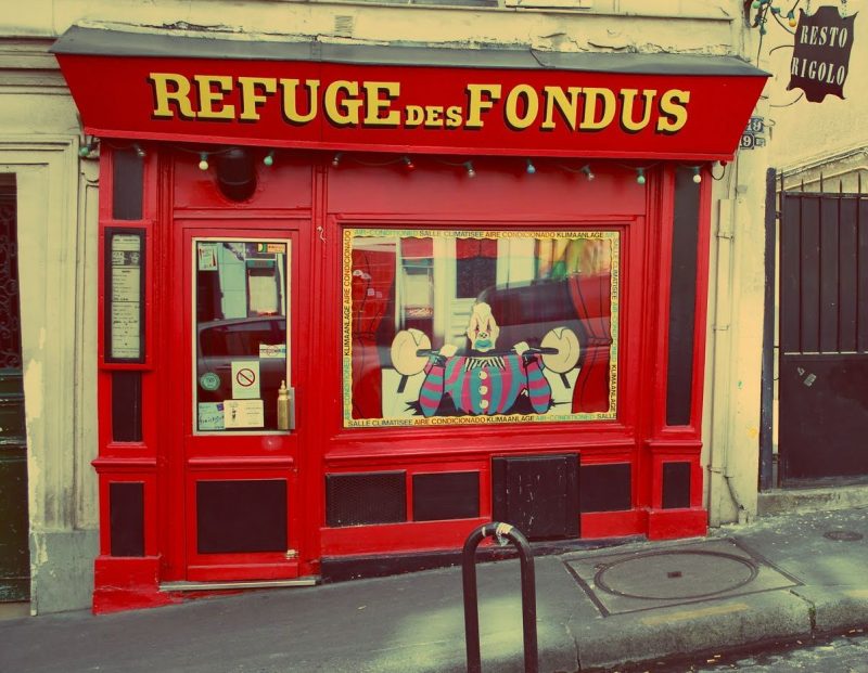 Onde comer em Paris no inverno: refuge des fondus Onde comer em Paris no inverno: refuge des fondus