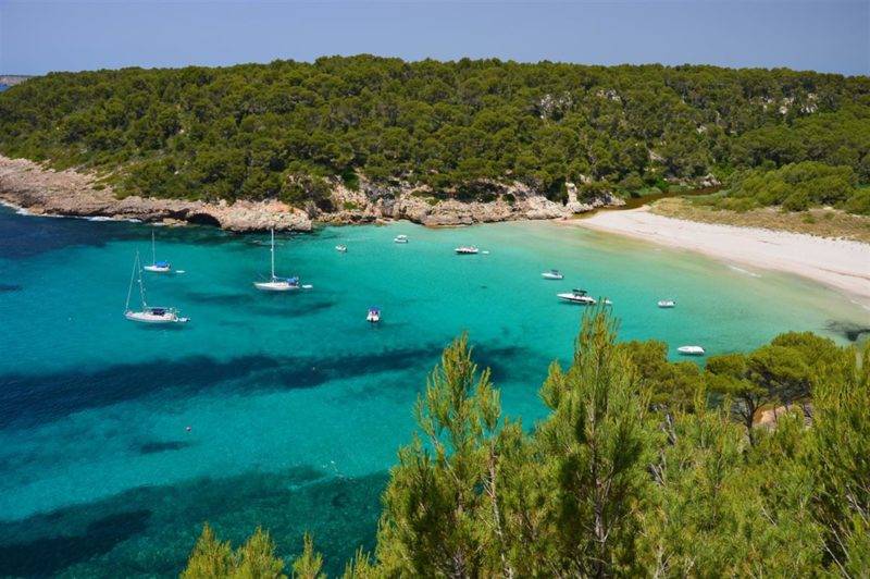 Melhores praias de Menorca: Cala Trebalúger. Melhores praias de Menorca: Cala Trebalúger.