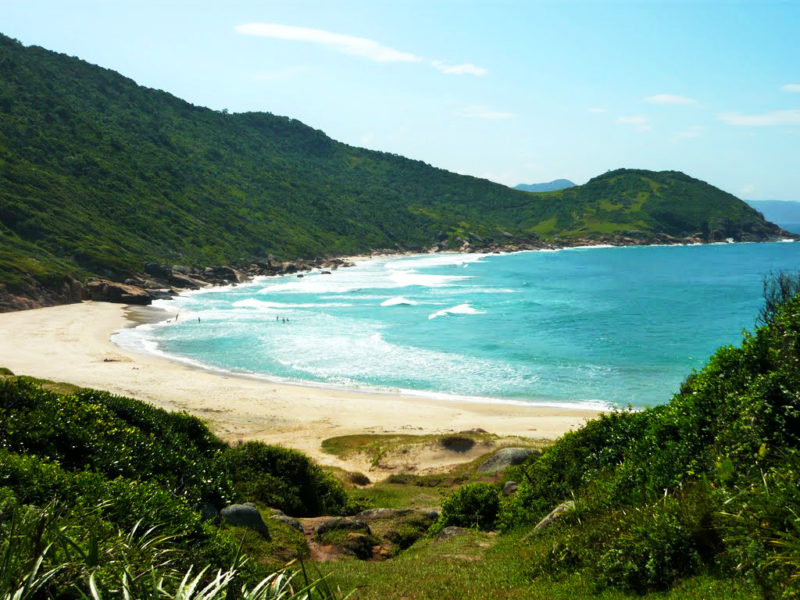 Roteiro praias do sul: Chegada na Prainha, na Guarda do Embau. Roteiro praias do sul: Chegada na Prainha, na Guarda do Embau.