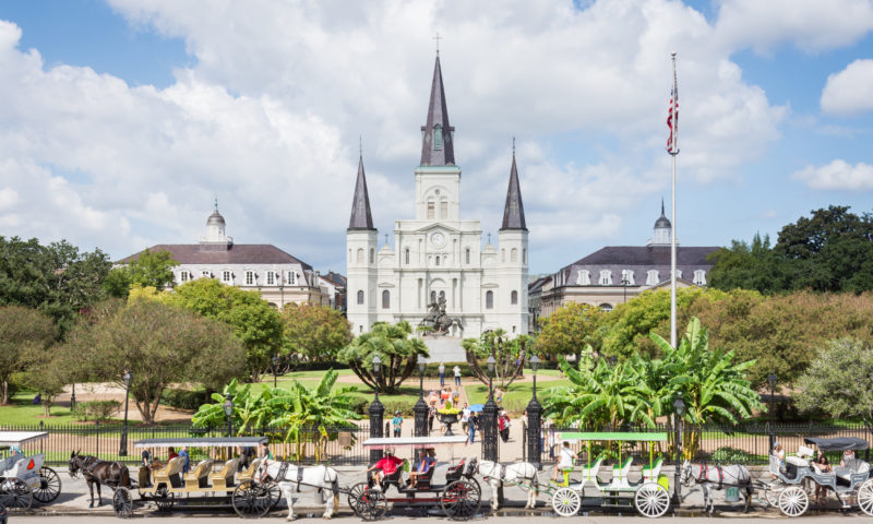 Dicas de viagem em fevereiro: a Catedral de Nova Orleans. Dicas de viagem em fevereiro: a Catedral de Nova Orleans.