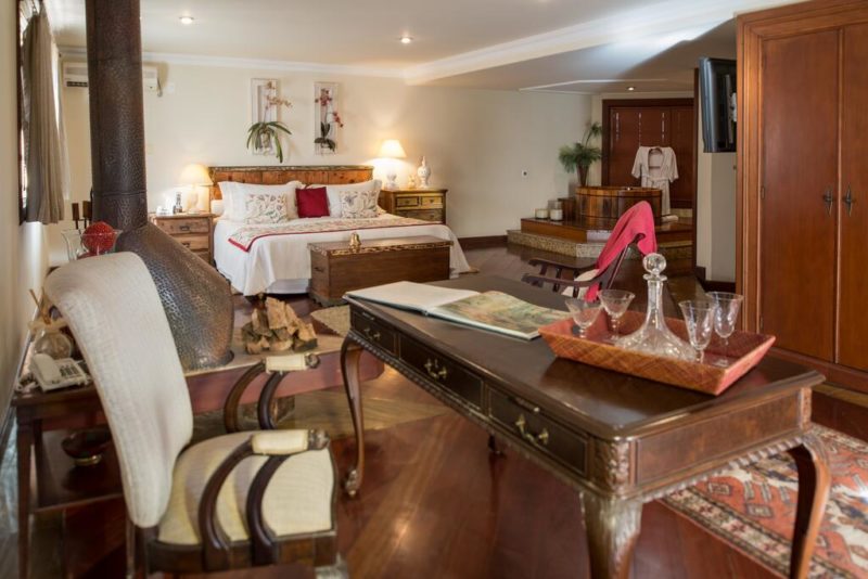 hoteis em Itaipava: o quarto com ofurô do Quinta da Paz