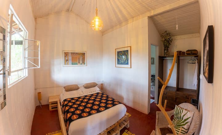 Airbnb mais lindos de Minas Gerais: quartos amplos e bem iluminados. 