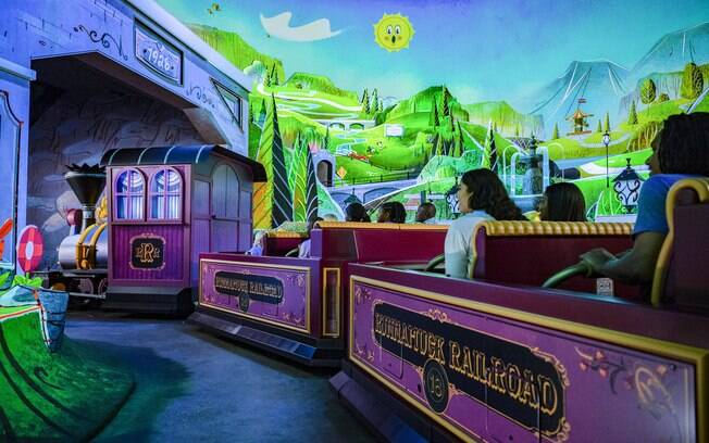 Parques da Disney: a novidade Mickey & Minnie’s Runaway Railway no Hollywood (Crédito: IG).
