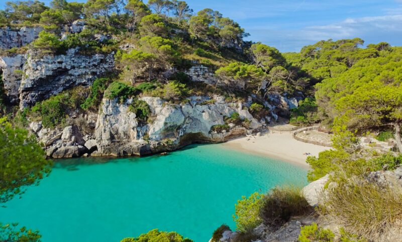 Cala Macarelleta, uma das praias mais lindas de Menorca