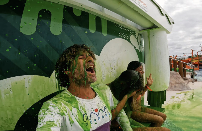Banho de slime: uma das mil diversões no Nick Resort para as famílias