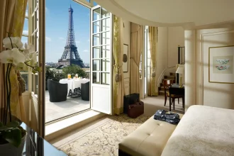 Melhores hotéis em Paris: a vista do Shangri-lá