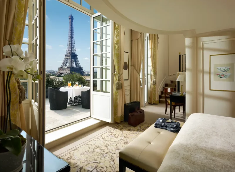 Melhores hotéis em Paris: a vista do Shangri-lá