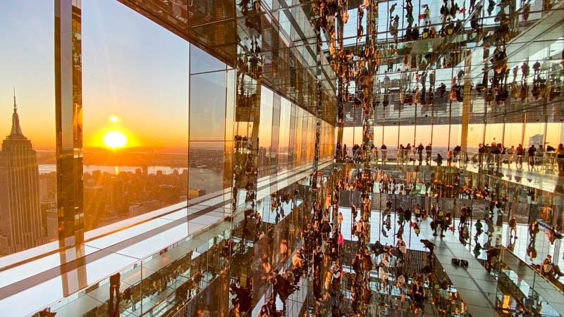 o que fazer em nova iorque no inverno: o Summit One Vanderbilt no por-do-sol