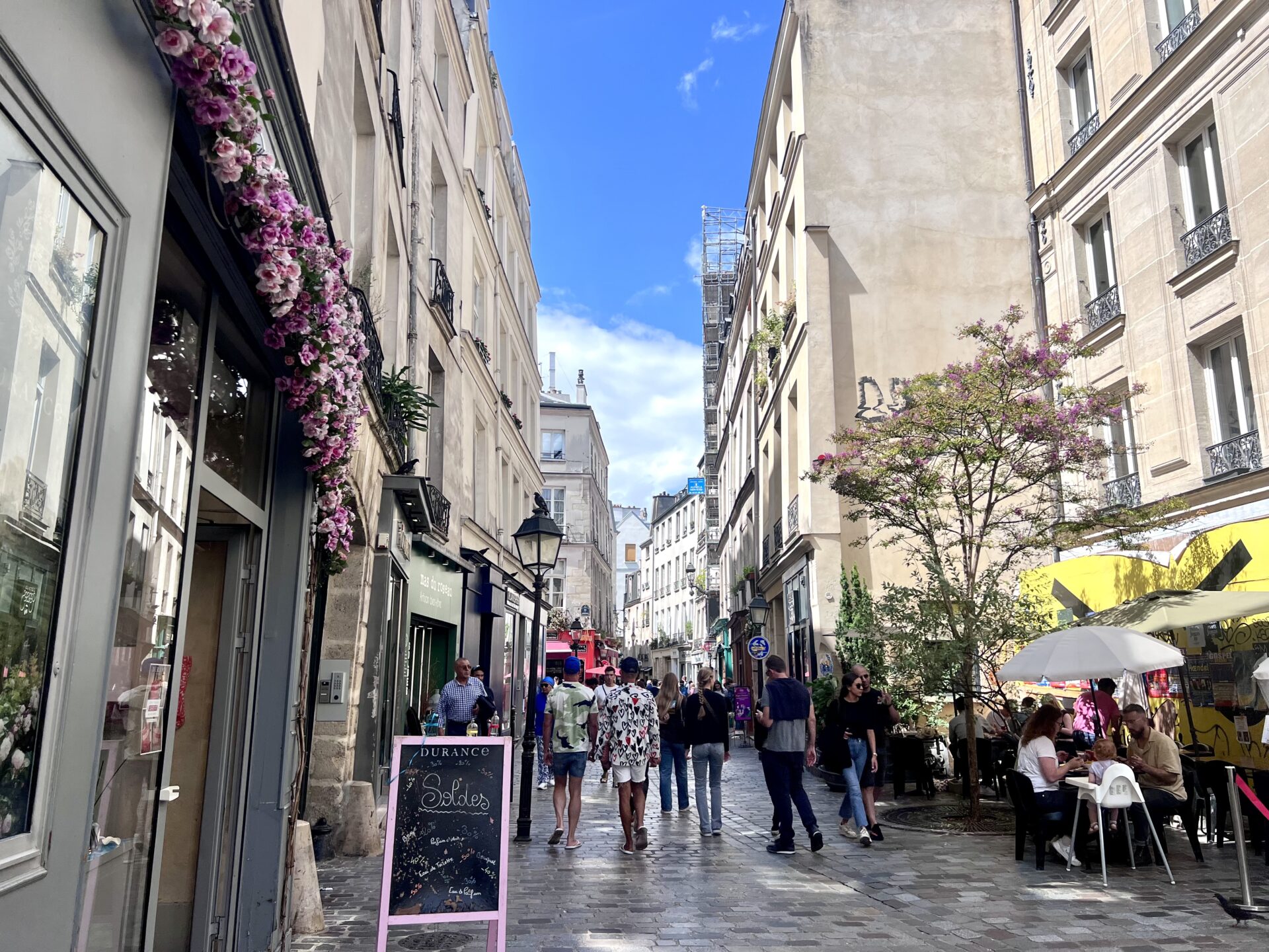 Les Marais e a Rue de Rosiers
