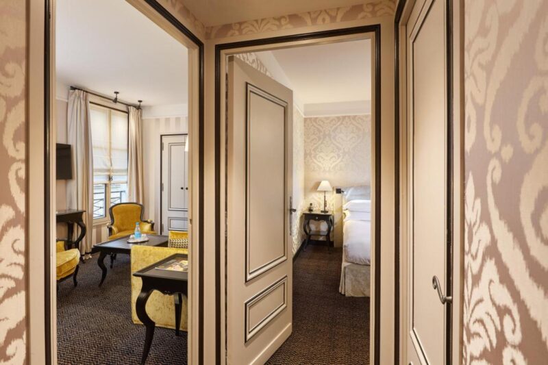 melhores hoteis de Paris - o quarto do Pavillion de la Reine quartos