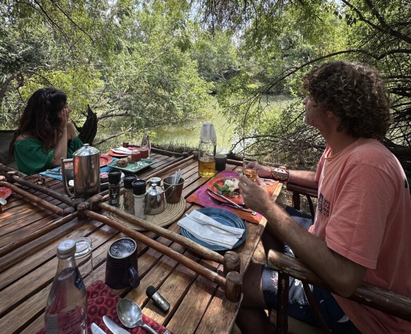 Lodges safari África do suk: almoço à beira-rio