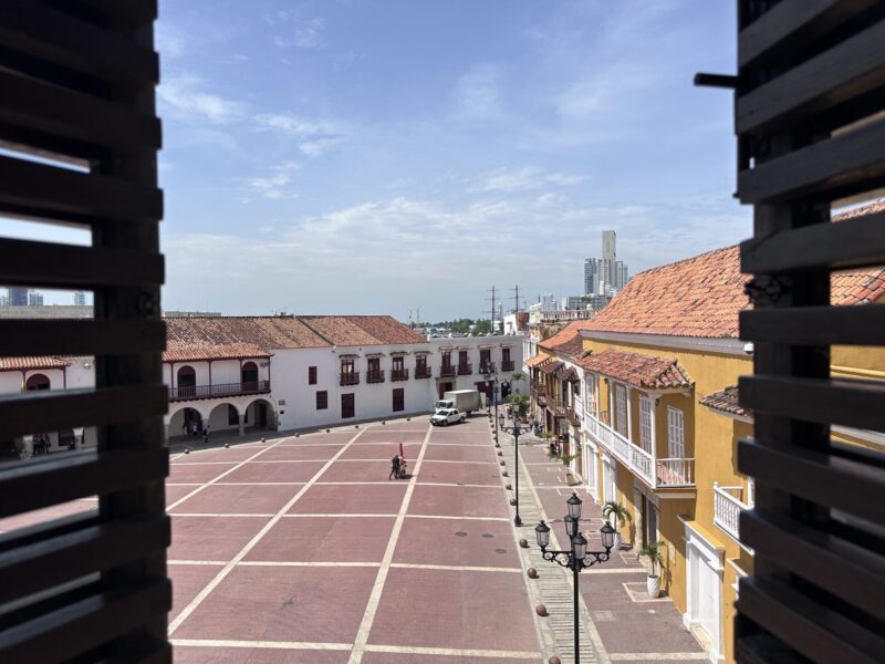 Onde se hospedar em Cartagena: vista do nosso quarto no Hotel Sophia