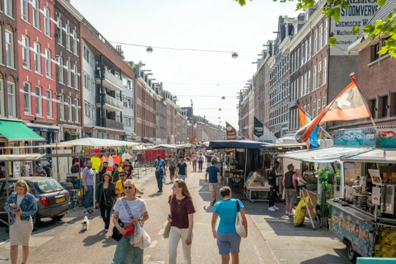 programas diferentes em Amsterdam: Albert Cuypmarkt