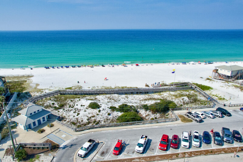 Dune Allen: praia pública na Emerald Coast