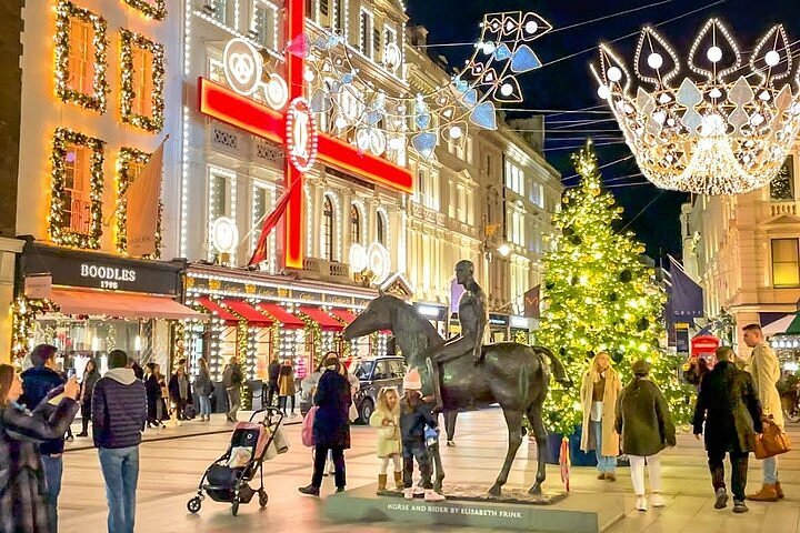 Bond Street, em Londres, no Natal