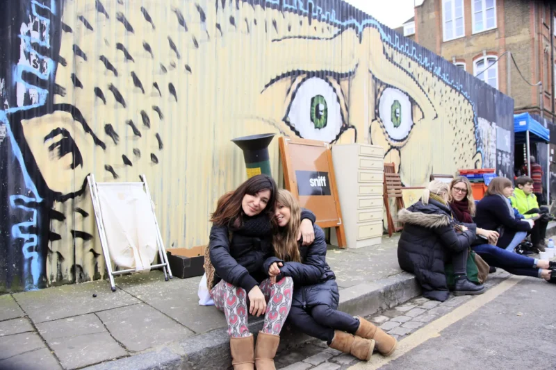 east London : eu AMO essa parte de Londres