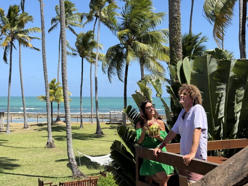 Vista da nossa varanda no Pontal dos Carneiros Bungalows