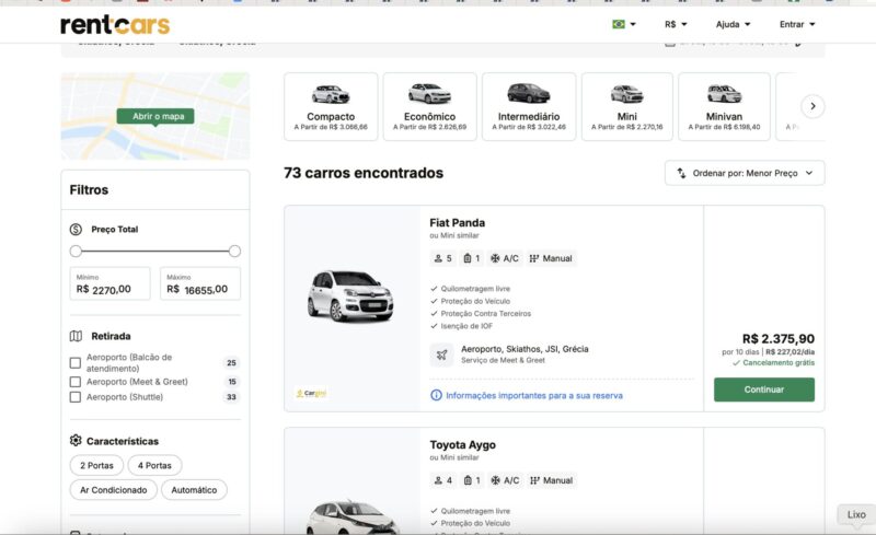Como economizar na locação de veículos em viagens