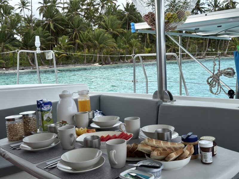 café da manhã a bordo
